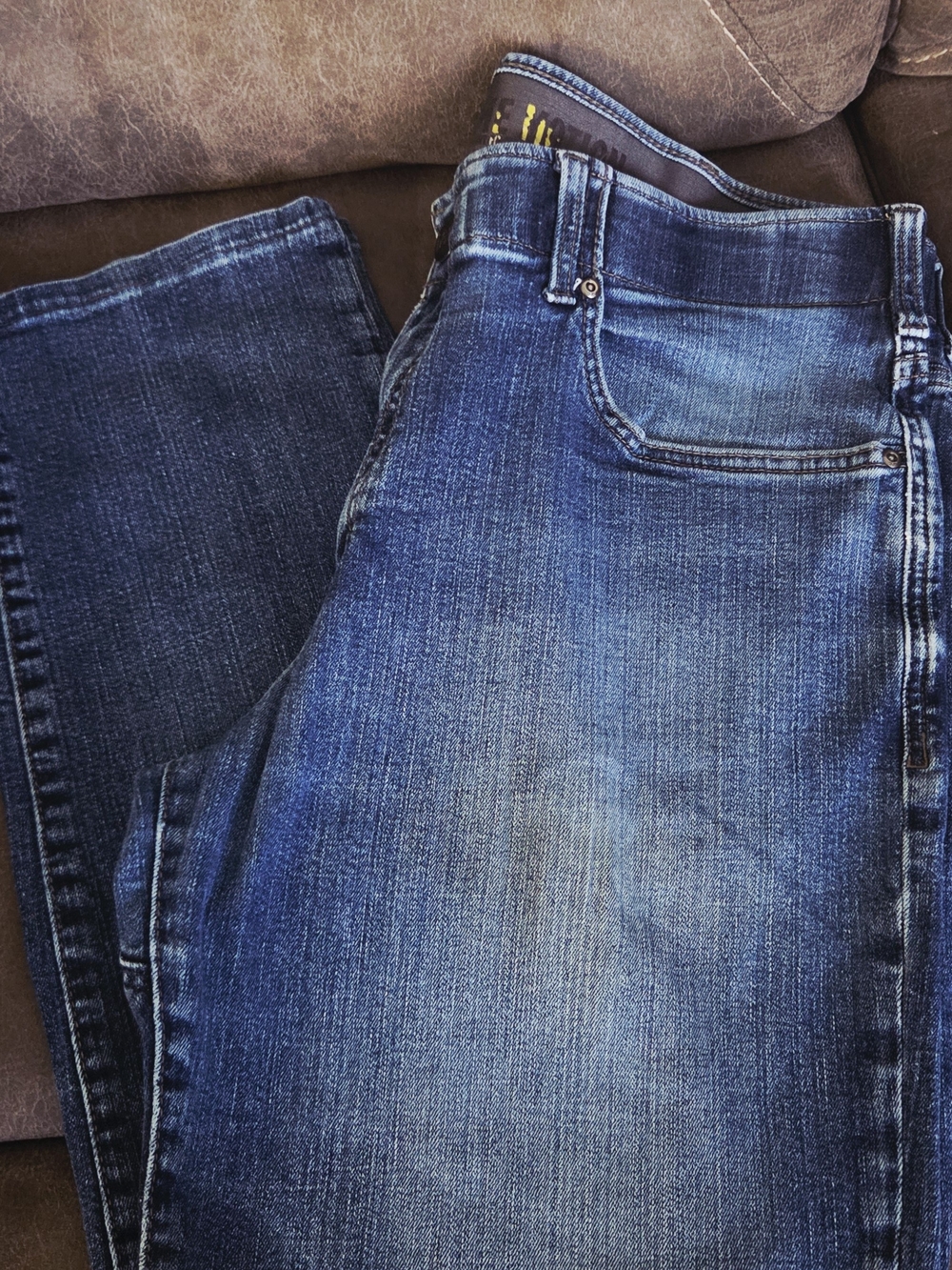 Straight Fit Men's Dark Blue Denim Jeans